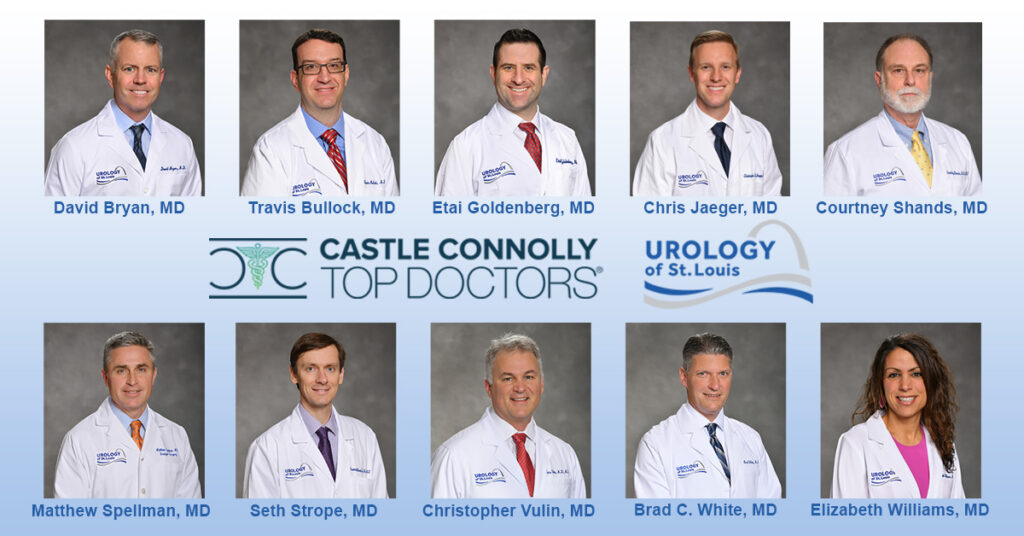 Ten Urology of St. Louis Doctors Recognized on List of Best Doctors in