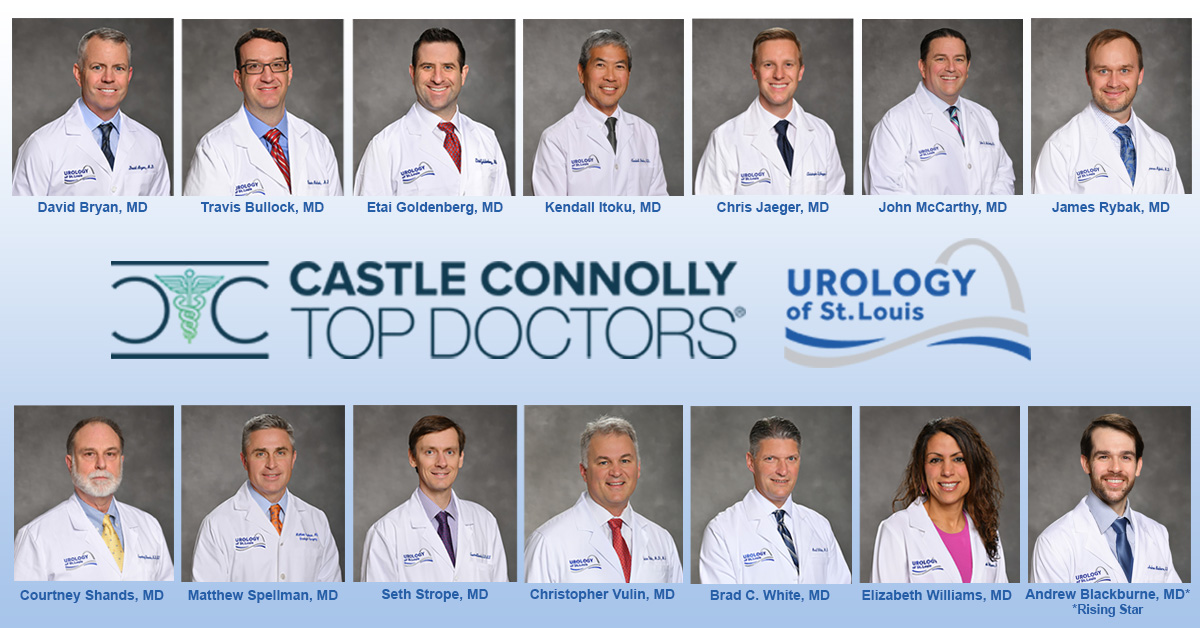 Fourteen Urology of St. Louis Doctors Recognized on List of Best